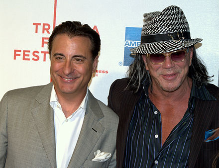 Andy García and Rourke at the 2009 Tribeca Film Festival