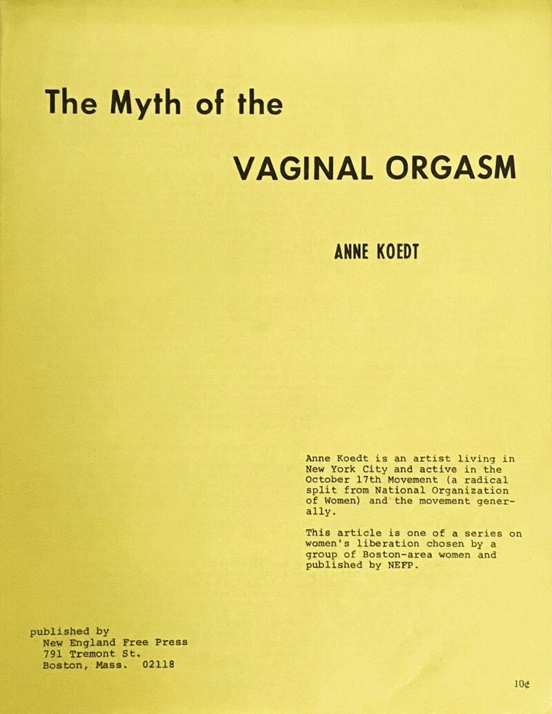 The Myth of the Vaginal Orgasm