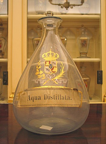 'Aqua distillata' (Distilled water) in the Rea...