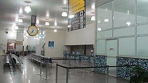 Hall do aeroporto de Araçatuba, desembarque, check-in e embarque.