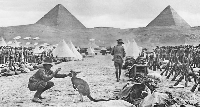 File:Australian 9th and 10th battalions Egypt December 1914 AWM C02588.jpeg