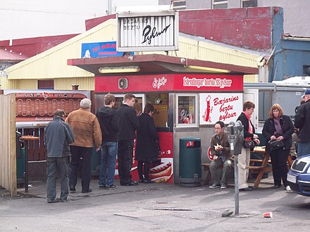 Bæjarins Beztu Pylsur, a hot dog kiosk which has been a Reykjavik institution since the 1930s