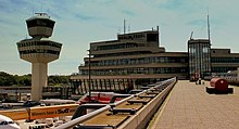 The main building with Terminals A and B inaugurated in November 1974