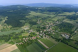 Letecký pohled na Balatonhenye