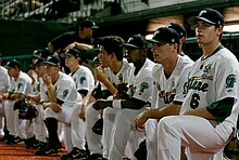 Green Wave baseball players in 2003 Baseball Players (3618113500).jpg