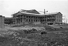 Bauarbeiten Südseite, 4. Mai 1953