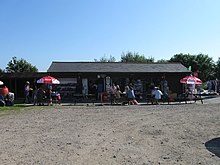 The beach cafe next to the car park at Ringstead Beach cafe, Ringstead - geograph.org.uk - 3048777.jpg