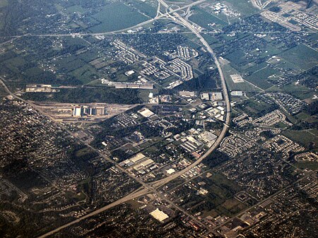 Beech grove indiana from above