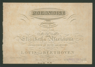 <span class="mw-page-title-main">Polonaise, Op. 89 (Beethoven)</span>