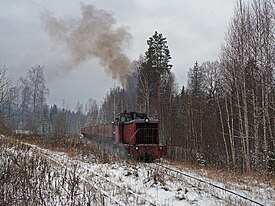 Diesel locomotive of the SŽD class TU7A - № 2480