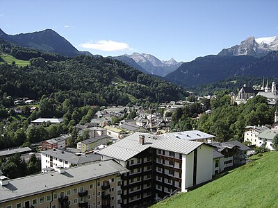 View of Berchtesgaden towards the Königssee