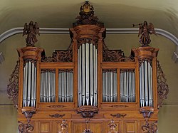 Détail du buffet de l'orgue