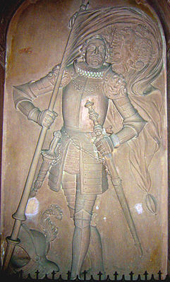 Бертольд IV, рельеф работы Франца Антона Ксавьера Хаузера на хорах Фрайбургского мюнстера