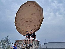 The Big Loonie in Echo Bay, Ontario Big loonie.jpg