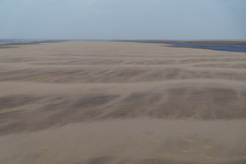 File:Blowing sand on Mad Wharf, Freshfield - geograph.org.uk - 4769739.jpg