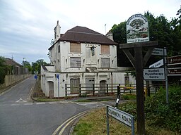 Övergiven pub i Blue Bell Hill