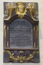 Monument funéraire de Marie-Odile Behr (1763)