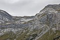 Uitzicht op het afsluitende gebergte boven Val Frisal.