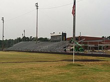 Mack D. Moore Stadium under construction in 2014 BsMHn7kCYAALL1j.jpg