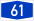 Bundesautobahn 61 number.svg