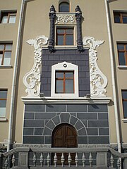 Bâtiment du théâtre (détail).