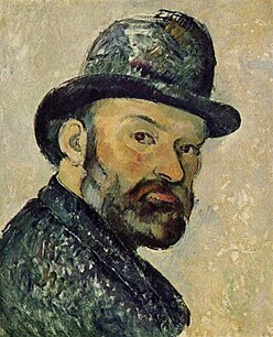 Cézanne au chapeau melon, par Paul Cézanne, esquisse, York.jpg