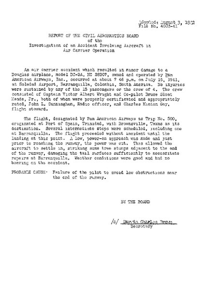 File:CAB Accident Report, Pan American Airways Flight 500.pdf