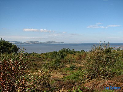 View from Caldy Hill to Walesover the River Dee.