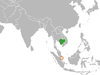Location map for Cambodia and Singapore.