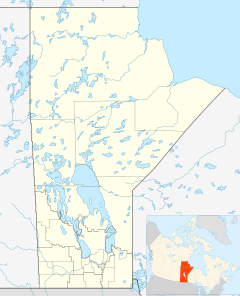 Mapa lokalizacyjna Manitoby