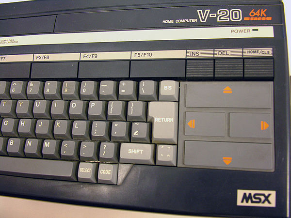 The Canon V-20 has 64 KB of RAM and the V-10 has 16 KB.