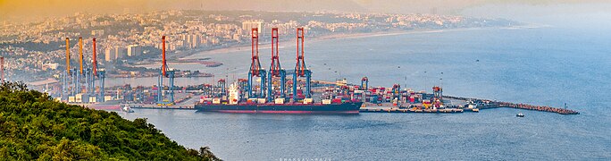 Panorama of Visakhapatnam Port