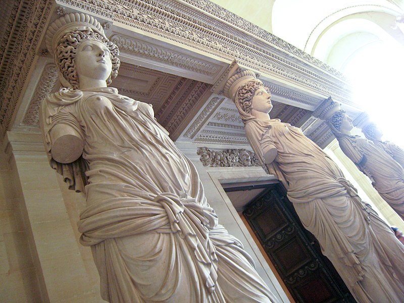 File:Caryatids by Jean Goujon at the Louvre - Flickr user Sharon Mollerus.jpg