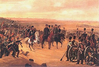 Chłopicki tábornok a lengyel hadsereggel, az 1831. novemberi felkelésben