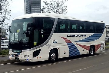 ZOZOチャンピオンシップの送迎バスに充当される5151号車
