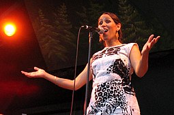Pink Martini's lead vocalist and songwriter China Forbes performing in 2006 ChinaForbes.jpg