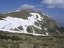 Lato sud del picco del Peñalara vista dalla Hermana Mayor.