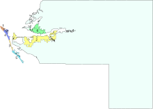 Mappa - I numeri corrispondono alle città sulla sinistra