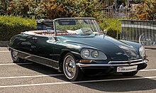 Decapotable (convertible) by Henri Chapron on a Citroen DS chassis 1967 Citroen DS Cabriolet Classic-Days 2022 IMG 7243.jpg