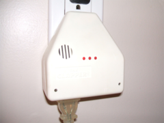 The Clapper with a cord plugged in at bottom Clapper.png