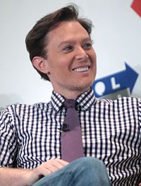 Singer Clay Aiken covered "Proud of Your Boy" for the film's 2004 special edition DVD release, which he also used to promote his debut headlining tour the same year. Clay Aiken by Gage Skidmore.jpg