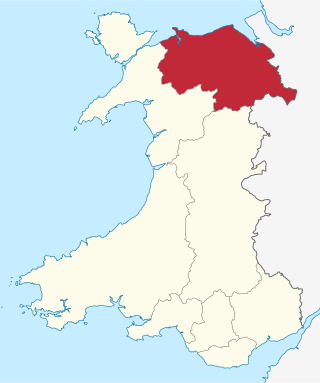 Clwyd Preserved County in Wales.svg