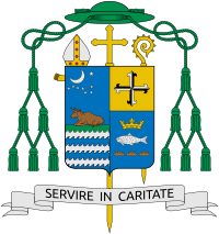 Coat of arms of Camilo Diaz Gregorio as Prelate of Batanes.svg