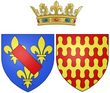 Claire Clémence de Maillé címere a Condé hercegnőként.png