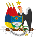 Armoiries provisoires de la République de Nouvelle-Grenade (17 avril 1854 – 4 décembre 1854), en usage durant la dictature du général José María Melo.