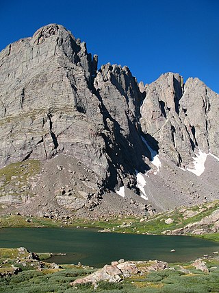 <span class="mw-page-title-main">Crestone Needle</span> Fourteener and twentieth highest mountain in the US state of Colorado (14,203).