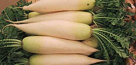 Daikon v japonském obchodě