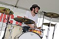 Dan Cask on drum, TJ Kong and the Atomic Bomb at the Rugged Maniac 5K in Petersburg, Virginia, 2012.jpg