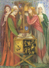 Dante Gabriel Rossetti De blauwe kast 1857.png