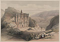 La facciata di El-Deir, Petra (1839)